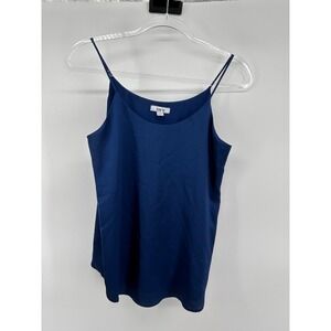 Bar III Womens Blue Spaghetti Strap Double Layer Camisole Top XS